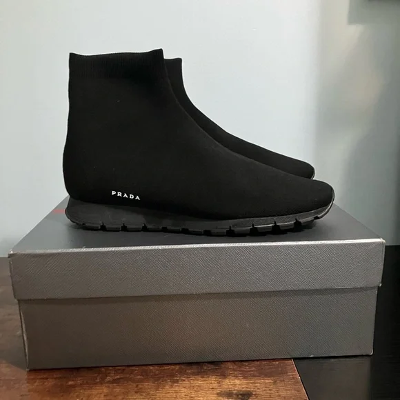 Prada | Shoes | Prada Mens Sports Knit Sock Shoes Size 1